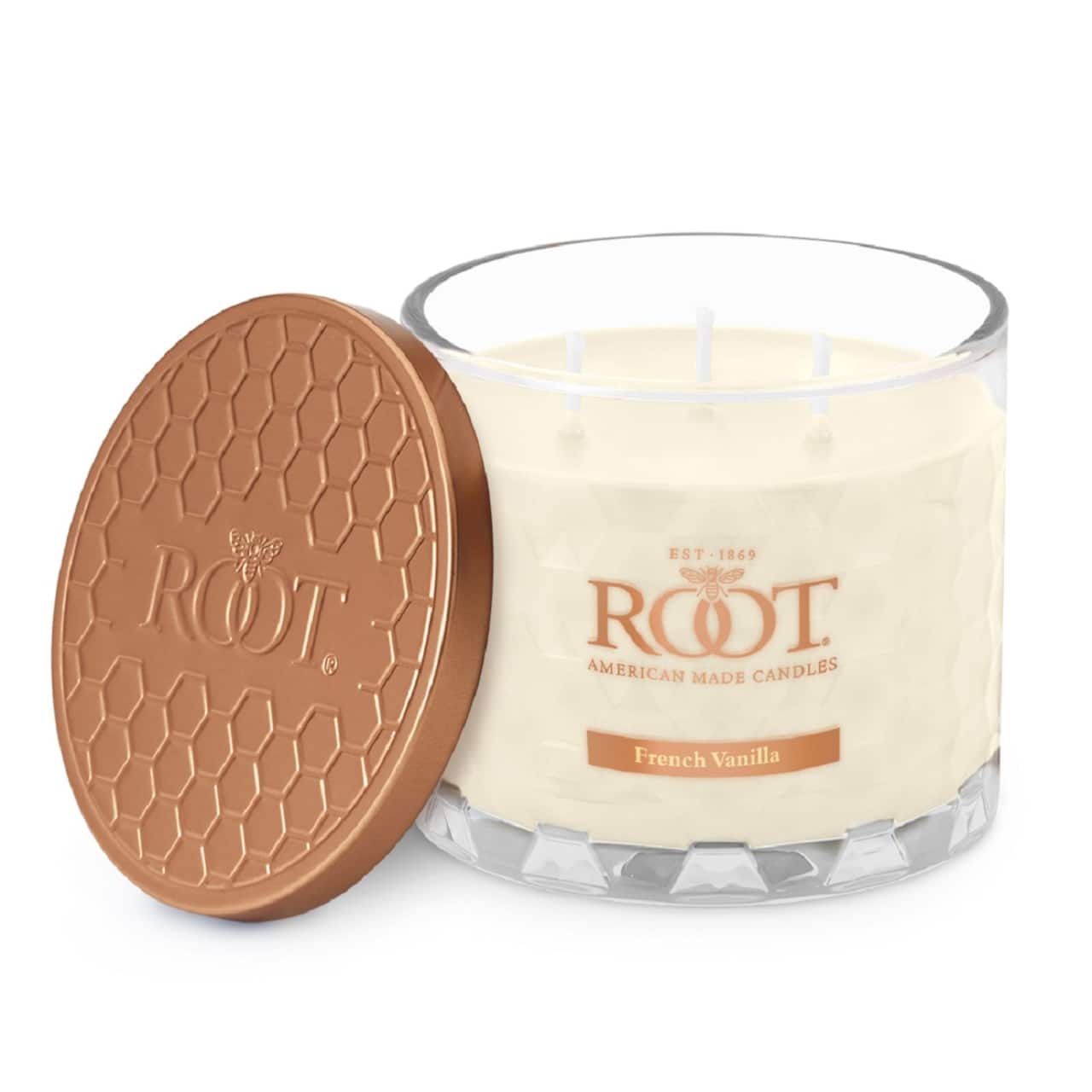 Root Candles Signature 3-Wick Honeycomb Beeswax Blend Jar Candle